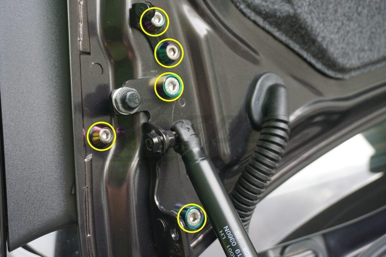 ZSPEC Trunk-Area Fastener Kit for '07-13 Mitsubishi Lancer EVO 10, Stainless & Billet