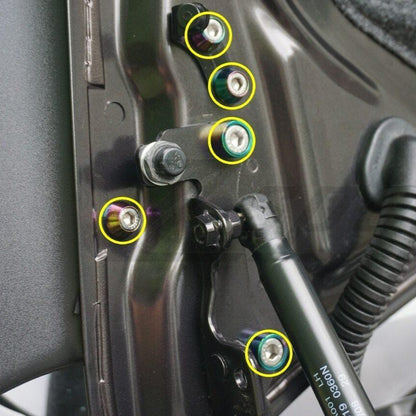 ZSPEC Trunk-Area Fastener Kit for '07-13 Mitsubishi Lancer EVO 10, Stainless & Billet