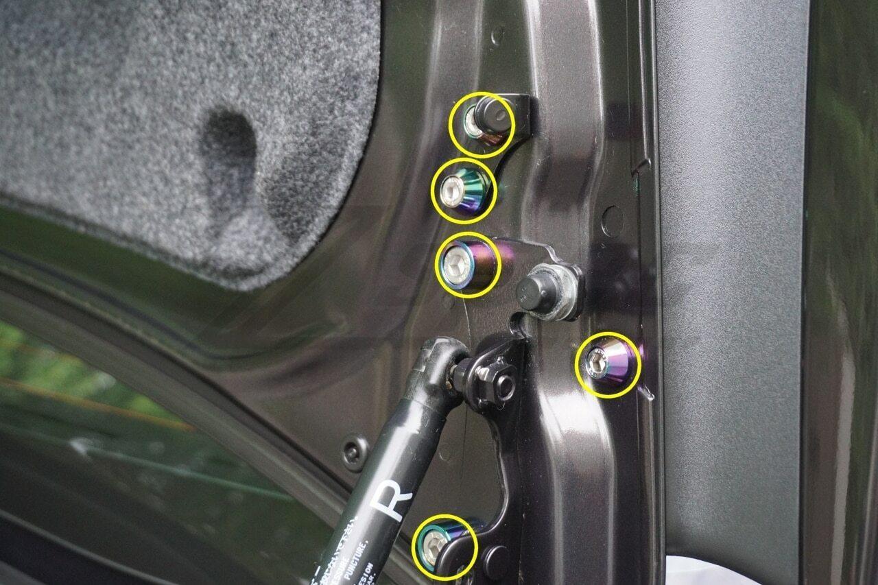 ZSPEC Trunk-Area Fastener Kit for '07-13 Mitsubishi Lancer EVO 10, Stainless & Billet