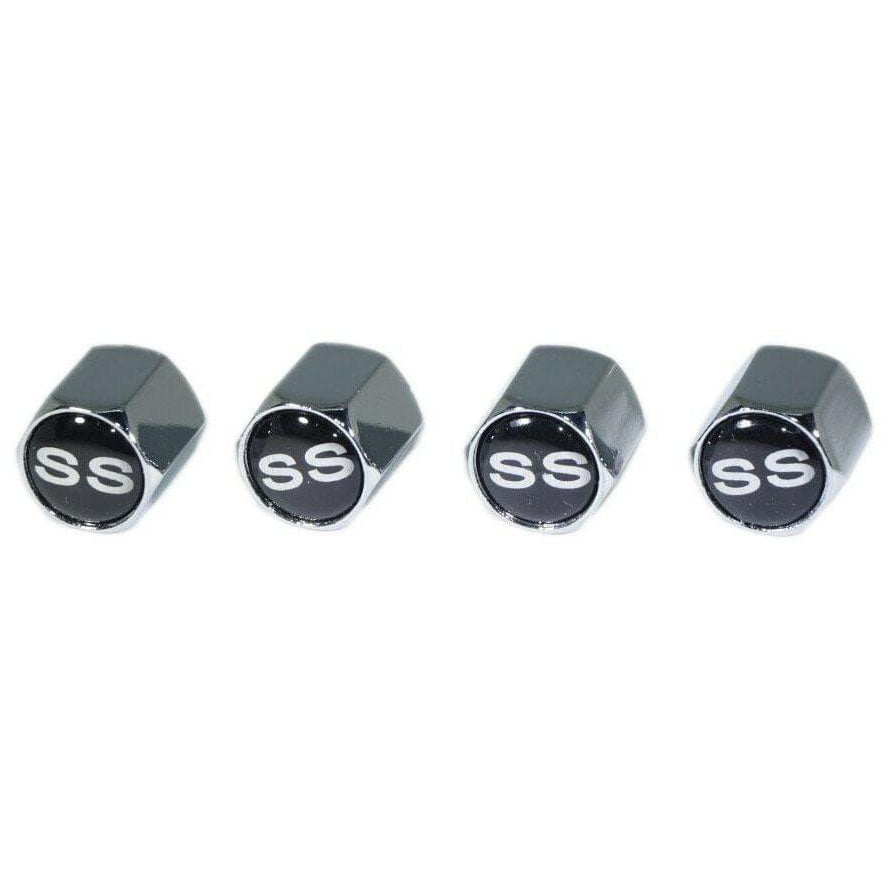 Chrome Valve Stem Tire Caps, Style: GM SS-Style