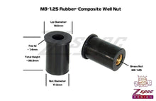 ZSPEC M8 Rubber Well Nuts for SUV/Truck Body Elements & Over-Fender Flares, 10-Pack