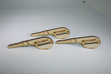 ZSPEC Laser-Engraved Birch Key Ornaments, Set of 4, Style: Nissan 300zx Z32, ~5-inch Wide