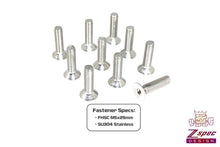 ZSPEC M5-0.8x25mm Fasteners, Flat-Head FHSC, SUS304 Stainless, 10-Pack