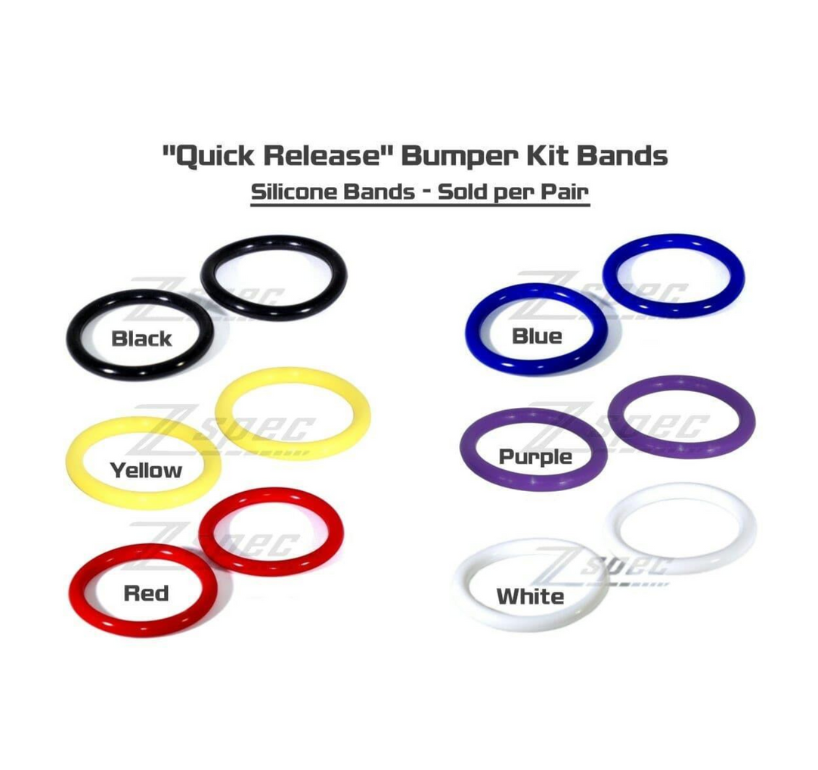 ZSPEC Quick Release Bumper Kit Bands, Silicone Rubber, Two Bands