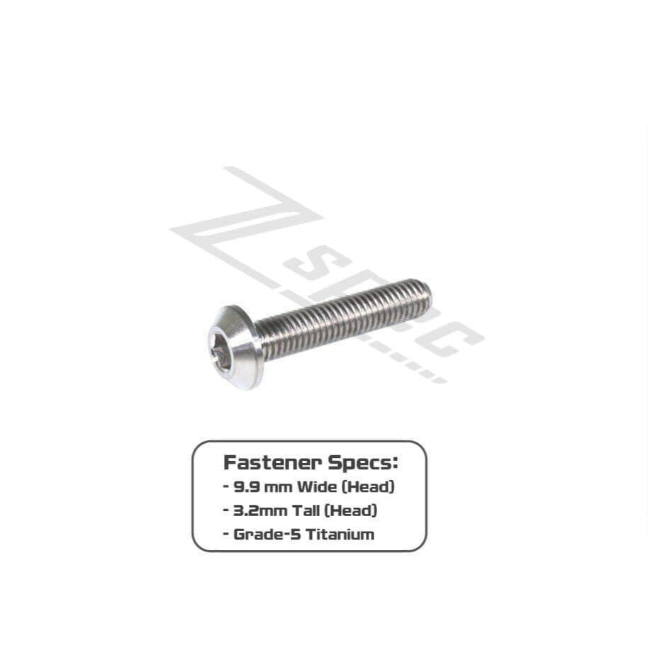 ZSPEC M5-0.8x25mm Dress Up Bolt® Fastener, Angled Head, Titanium Grade-5, Per Each