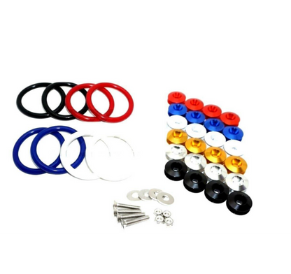 ZSPEC Quick Release Bumper Fastener Kit w/BLUE Catches & Colored Bands