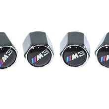 Chrome Valve Stem Tire Caps, Style: BMW M3