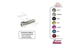 ZSPEC M5-0.8x20mm Fastener/Bolt, SHSC Socket Cap, Titanium Grade-5, Per Each