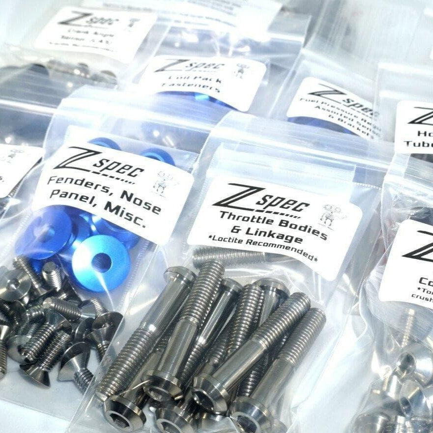 ZSPEC Stage-2 Dress Up Bolts® Kit for Nissan 300zx Z32, Titanium & Billet