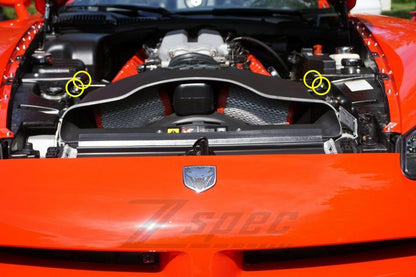 ZSPEC Strut Tower Brace Fasteners for '03-06 Dodge Viper, Stainless & Billet