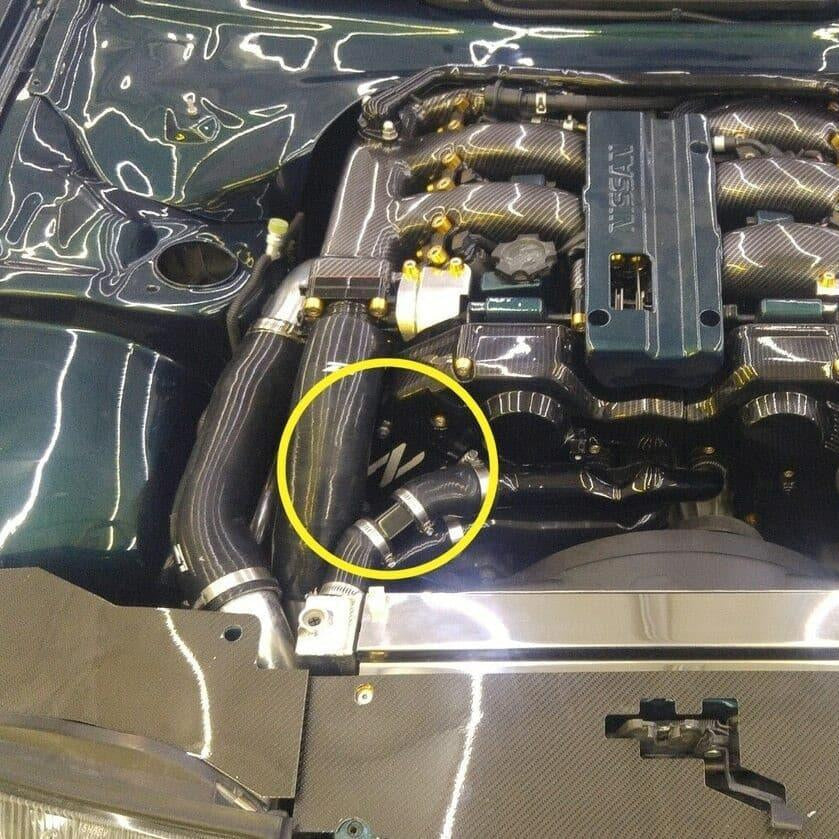 ZSPEC Orange-Gold PTU Holes Cover Plate for Z32 300zx, Billet, w/ Hardware