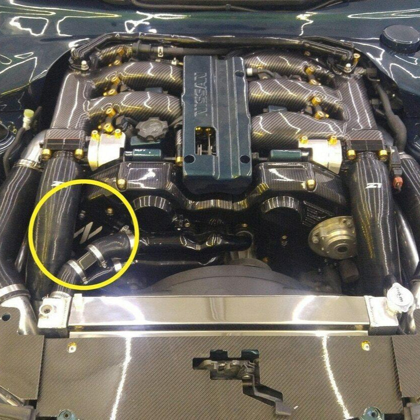 ZSPEC Black PTU Holes Cover Plate for Z32 300zx, Billet