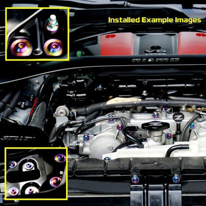 ZSPEC M5-0.8x25mm Dress Up Bolt® Fastener, Angled Head, Titanium Grade-5, Per Each