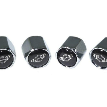 Chrome Valve Stem Tire Caps, Style: Mini