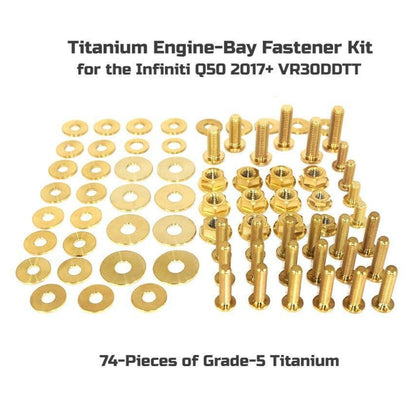 ZSPEC Stage-1 Dress Up Bolts® Fastener Kit for Infiniti Q50/Q60 w/VR30DDTT, Titanium