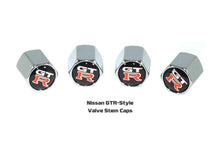 Chrome Valve Stem Tire Caps, Style: Nissan GTR/GT-R