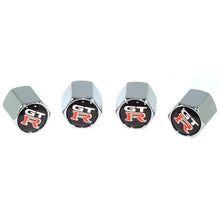 Chrome Valve Stem Tire Caps, Style: Nissan GTR/GT-R