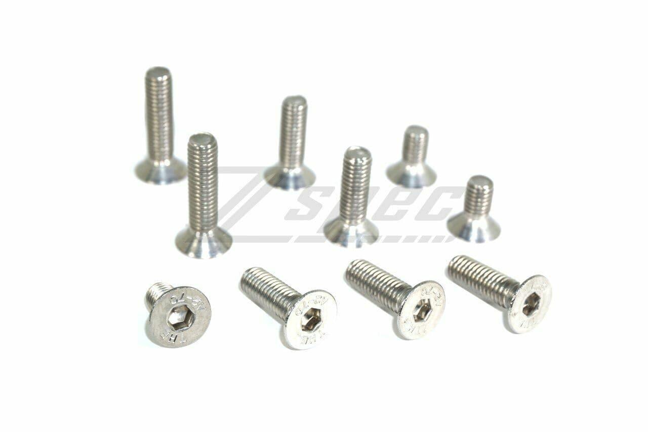 ZSPEC M8-1.25x16mm Flat-Head FHSC Fasteners, Stainless, 10-Pack