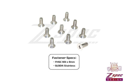 ZSPEC M3-0.5x8mm Fasteners, FHSC, Stainless SUS304, 10-Pack
