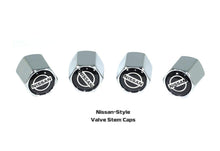 Chrome Valve Stem Tire Caps, Style: Nissan