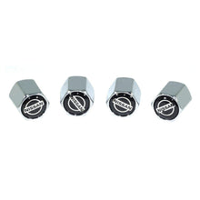 Chrome Valve Stem Tire Caps, Style: Nissan