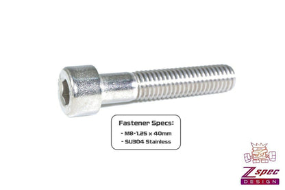 ZSPEC M8-1.25x40mm Socket-Head Socket Cap SHSC Fasteners, SUS304 Stainless, 10-Pack