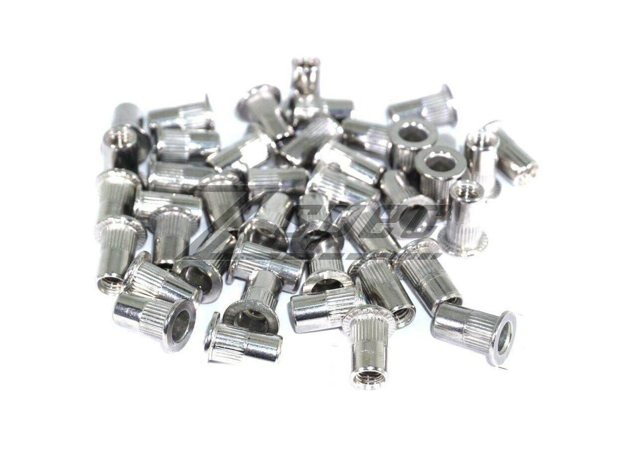 ZSPEC M6-1.0 Rivet Nuts, SUS304 Stainless Steel, 10-Pack