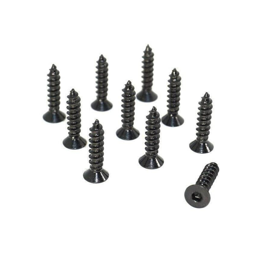 ZSPEC Black FHSC M5x20mm Coarse Flat-Head FHSC Fasteners, Stainless, 10-Pack