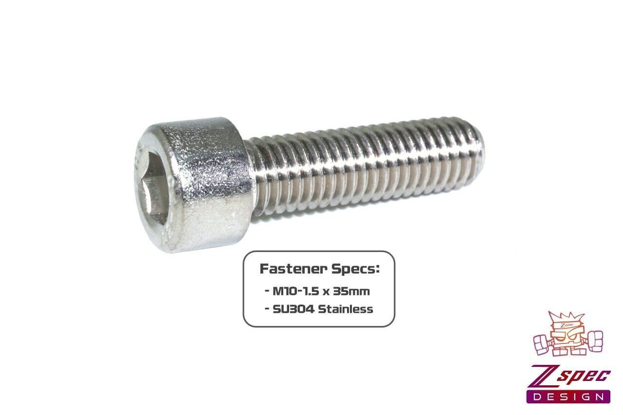 ZSPEC M10-1.5x35mm Socket Cap (SHSC) Fasteners, SUS304 Stainless, 10-Pack