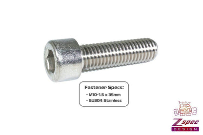 ZSPEC M10-1.5x35mm Socket Cap (SHSC) Fasteners, SUS304 Stainless, 10-Pack