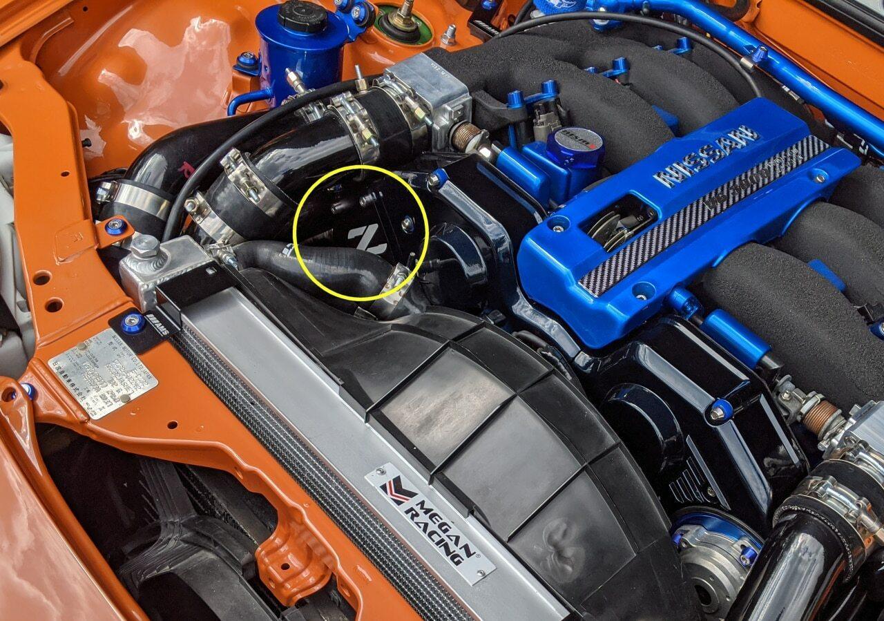 ZSPEC Black PTU Holes Cover Plate for Z32 300zx, Billet