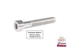 ZSPEC M5-0.8x30mm Fasteners, Socket-Cap SHSC, SUS304 Stainless, 10-Pack