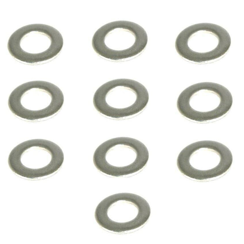 ZSPEC M6 Flat Washers, SUS304 Stainless, 10-Pack