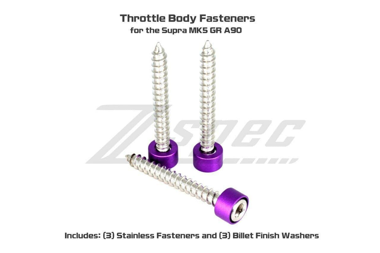 ZSPEC Throttle Body Fasteners for '20+ Toyota Supra MKV GR A90, Stainless & Billet
