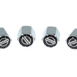 Chrome Valve Stem Tire Caps, Style: Nissan