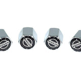 Chrome Valve Stem Tire Caps, Style: Nissan