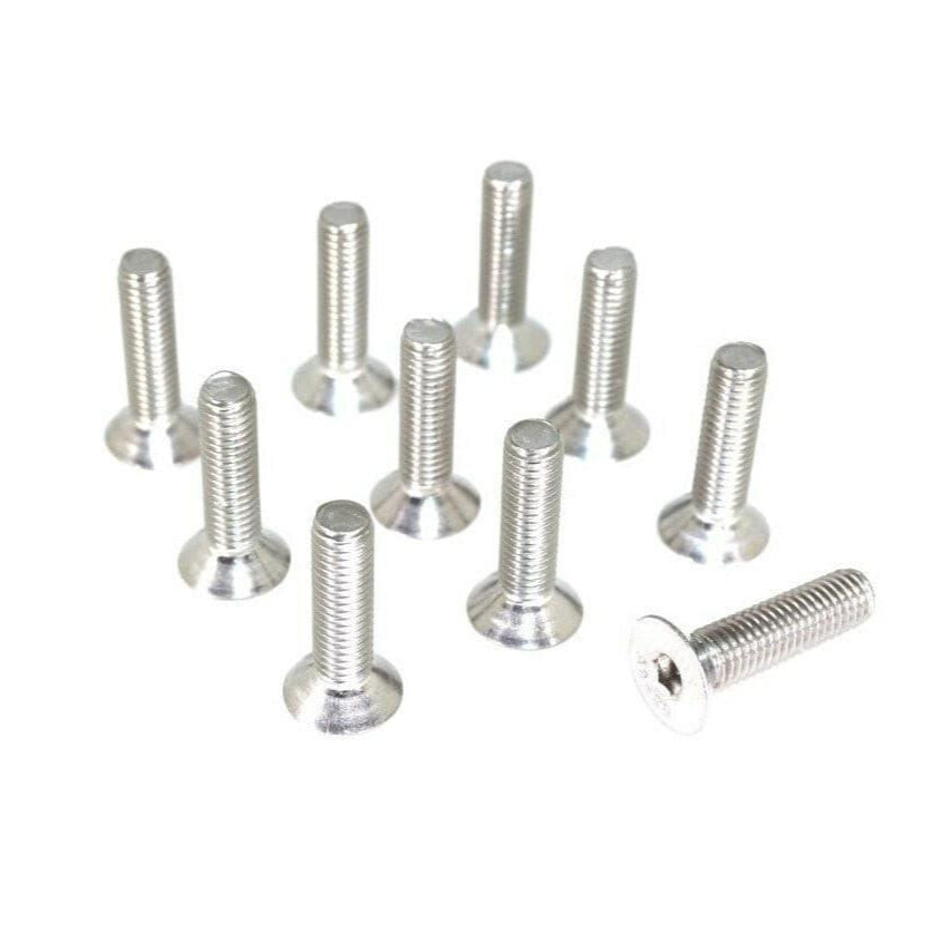 ZSPEC M5-0.8x25mm Fasteners, Flat-Head FHSC, SUS304 Stainless, 10-Pack