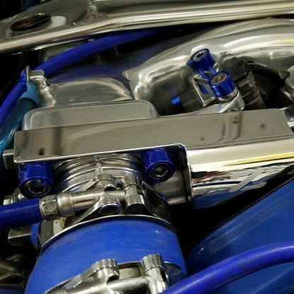 ZSPEC Polished w/Z Throttle Spring Covers for 90-93 Nissan Z32 300zx Early Plenum, Stainless