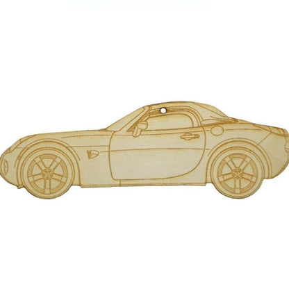 ZSPEC Laser-Engraved Birch Ornament, Style: Pontiac Solstice/Saturn Sky ~5-inch Wide