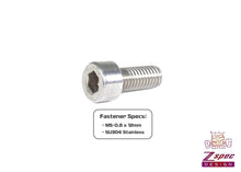 ZSPEC M5-0.8x12mm Socket-Cap SHSC Fasteners, Stainless, 10-Pack