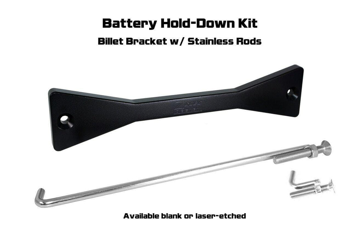 ZSPEC Battery Hold Down/Bracket for Infiniti G35/G37/Q50/Q60, Billet w/ Stainless Hardware