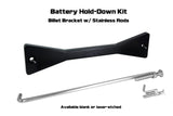 ZSPEC Battery Hold Down/Bracket for Infiniti G35/G37/Q50/Q60, Billet w/ Stainless Hardware