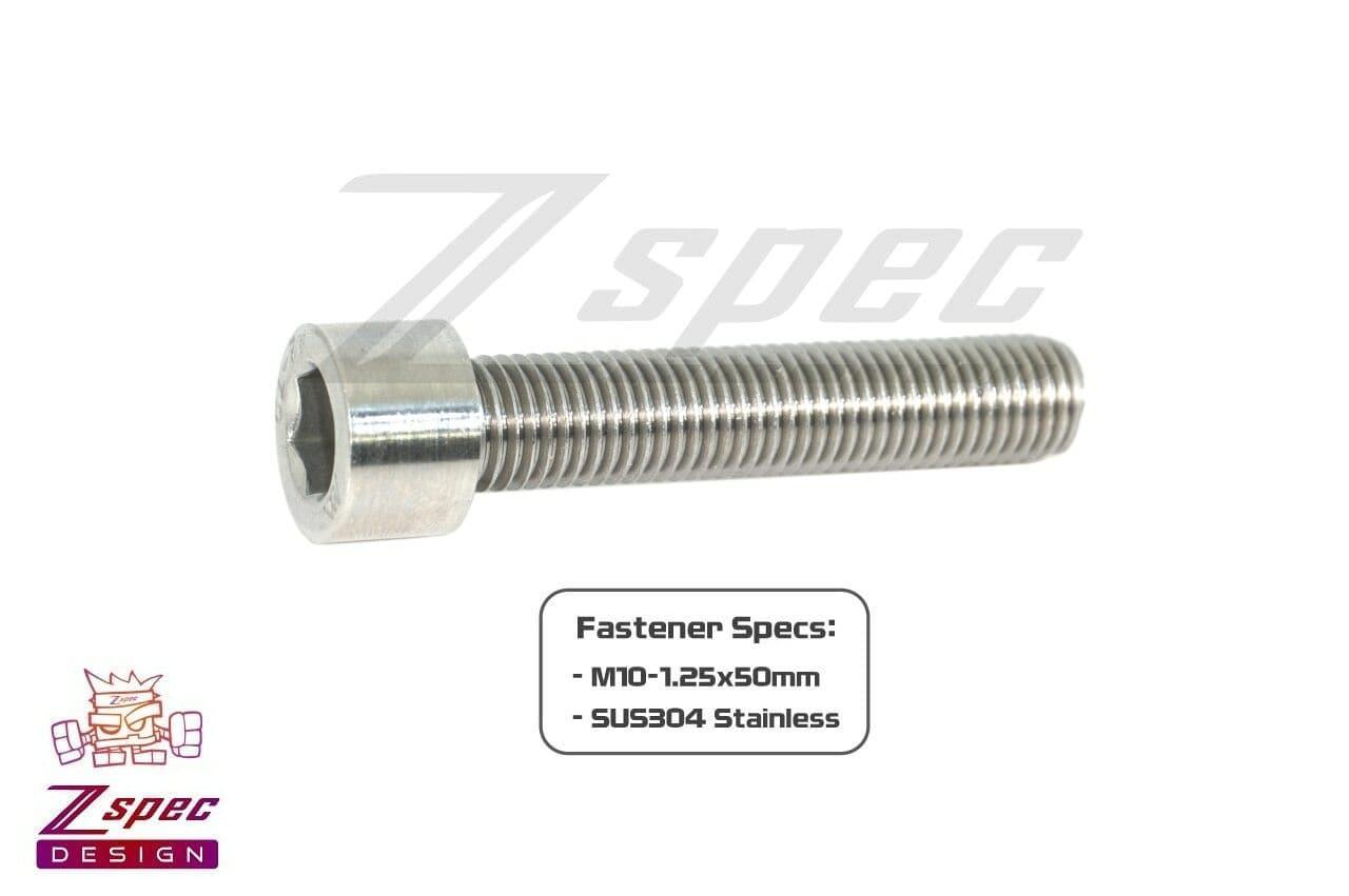 ZSPEC M10-1.25x50mm Fasteners, Socket-Cap SHSC, Stainless SUS304