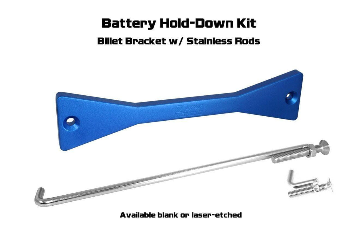 ZSPEC Battery Hold Down/Bracket for Infiniti G35/G37/Q50/Q60, Billet w/ Stainless Hardware