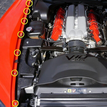 ZSPEC Fenders/Body Panels Fasteners for '03-06 Dodge Viper V10 Gen 3, Stainless & Billet