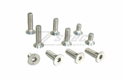 ZSPEC M8-1.25x25mm Flat-Head FHSC Fasteners, Stainless, 10-Pack