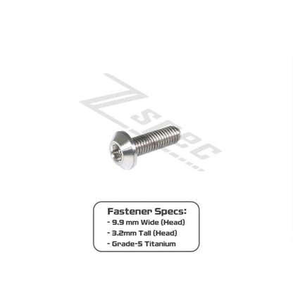 ZSPEC M5-0.8x16mm Dress Up Bolt® Fastener, Angled Head, Titanium Grade-5, Per Each