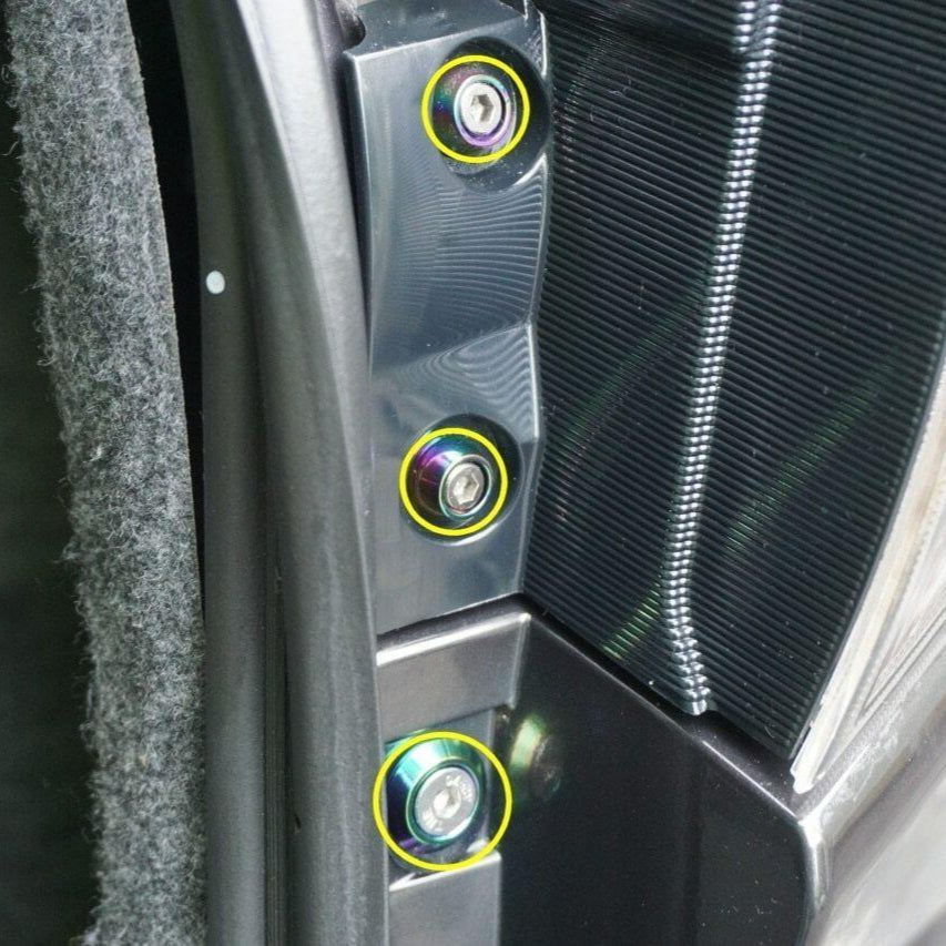 ZSPEC Trunk-Area Fastener Kit for '07-13 Mitsubishi Lancer EVO 10, Stainless & Billet