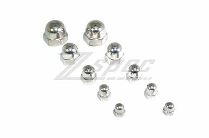 ZSPEC M10-1.5 Acorn Nuts, SUS304 Stainless Steel, 10-Pack