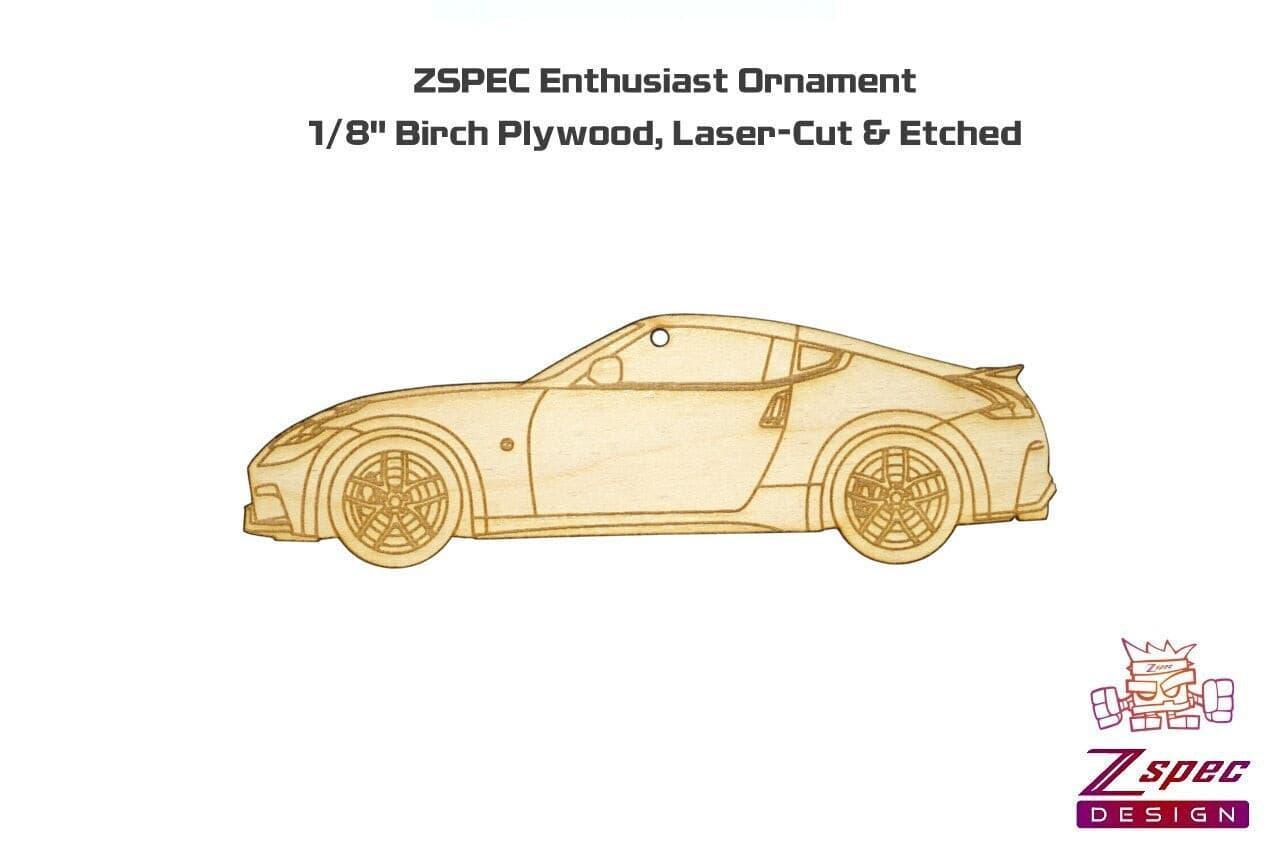 ZSPEC Laser-Engraved Wood Ornament, Style: Nissan 370z Z34 NISMO, Birch